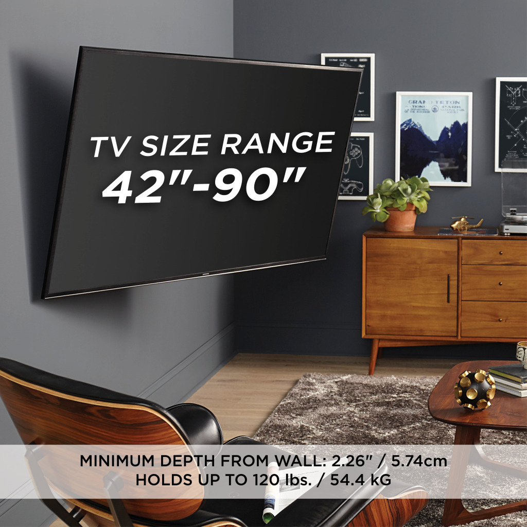 QLF425, 42"- 90" TV size range